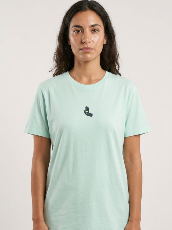 Stop Crying T-shirt in Mint