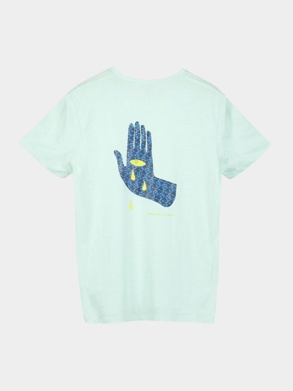 Stop Crying T-shirt in Mint