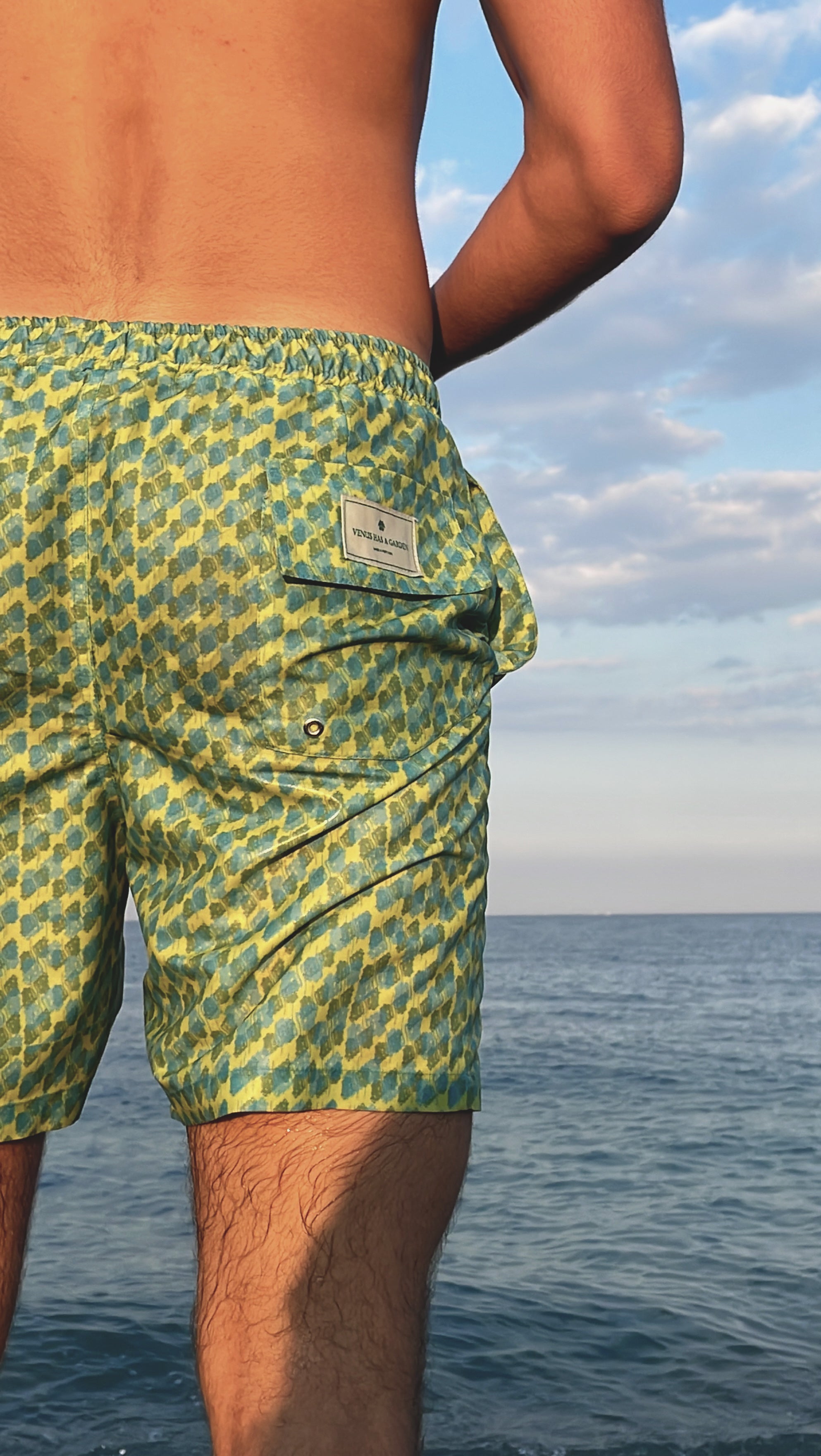 Green Affair Unisex Swim Shorts