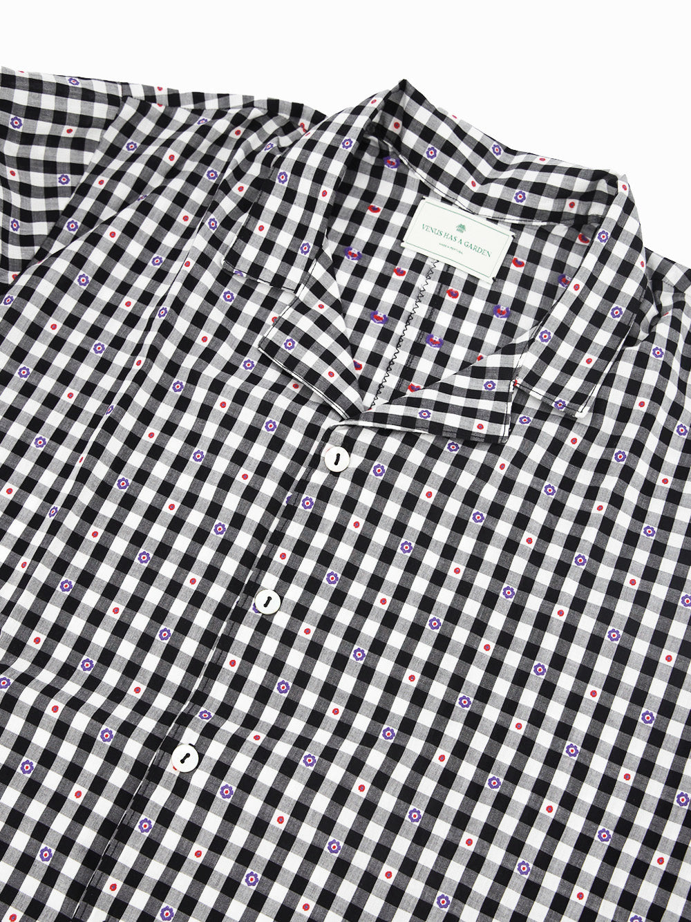 Re-loved Flowers Chess Shirt
