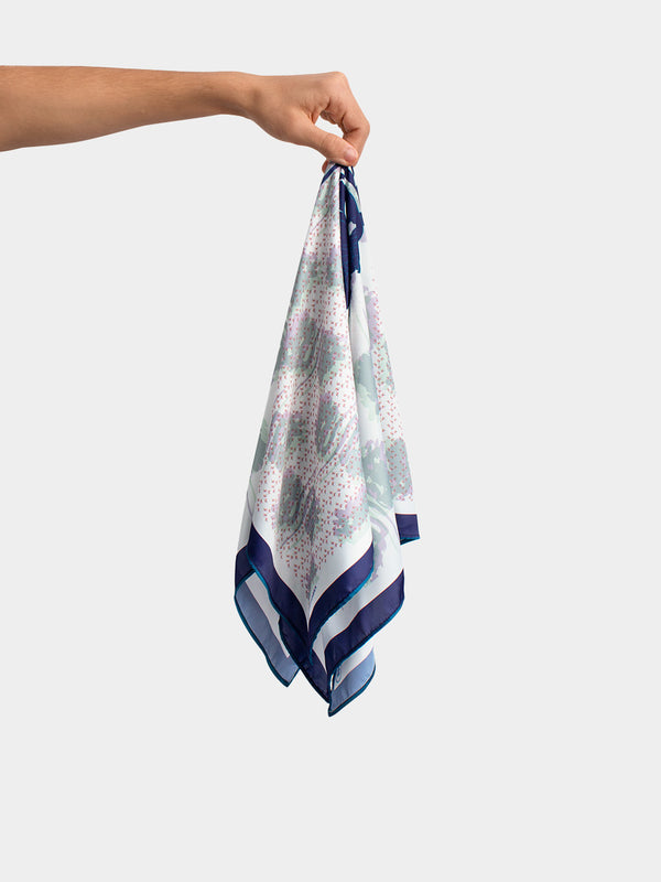 Gardenia Blue Scarf