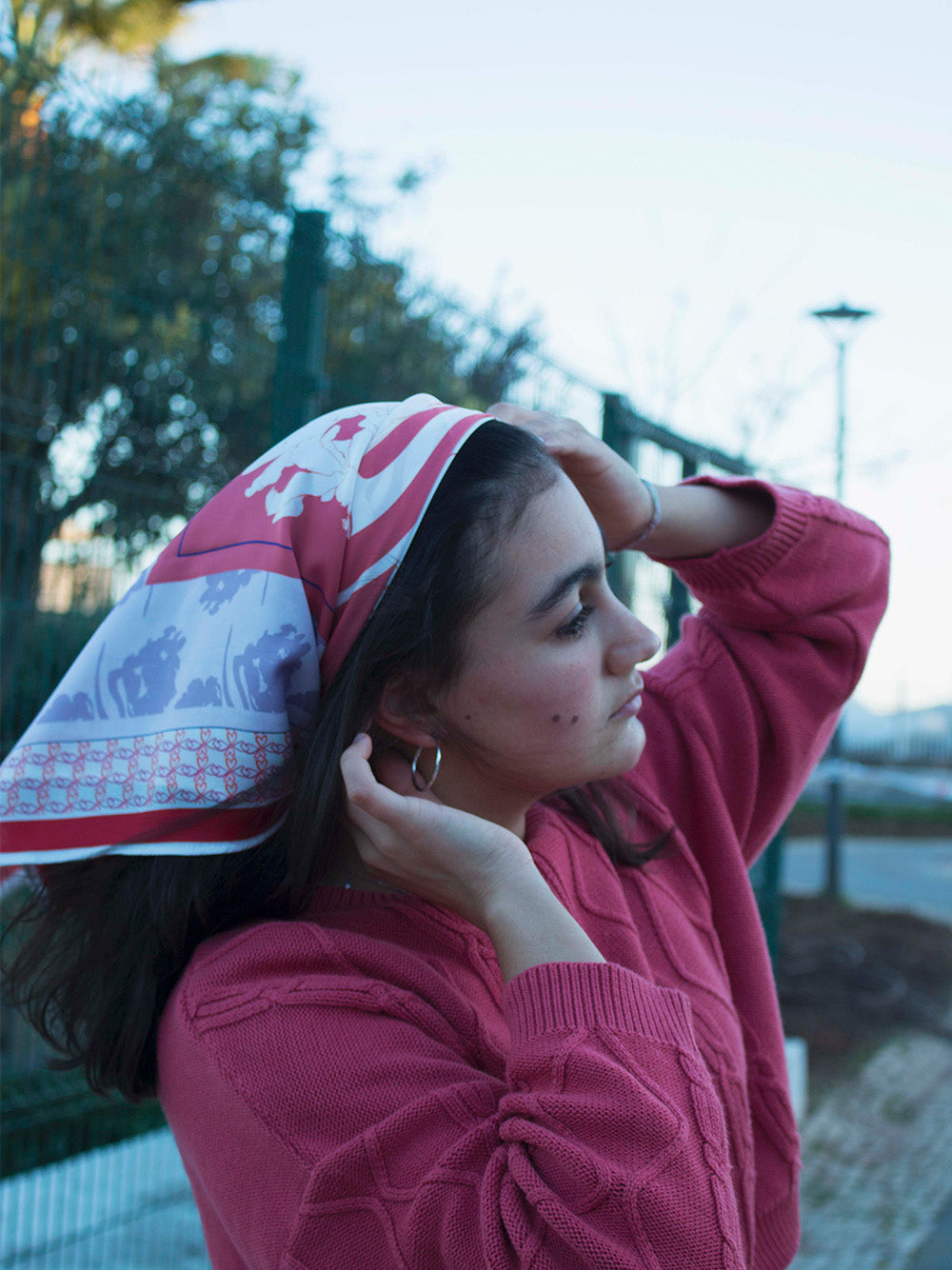 Gardenia Pink Scarf
