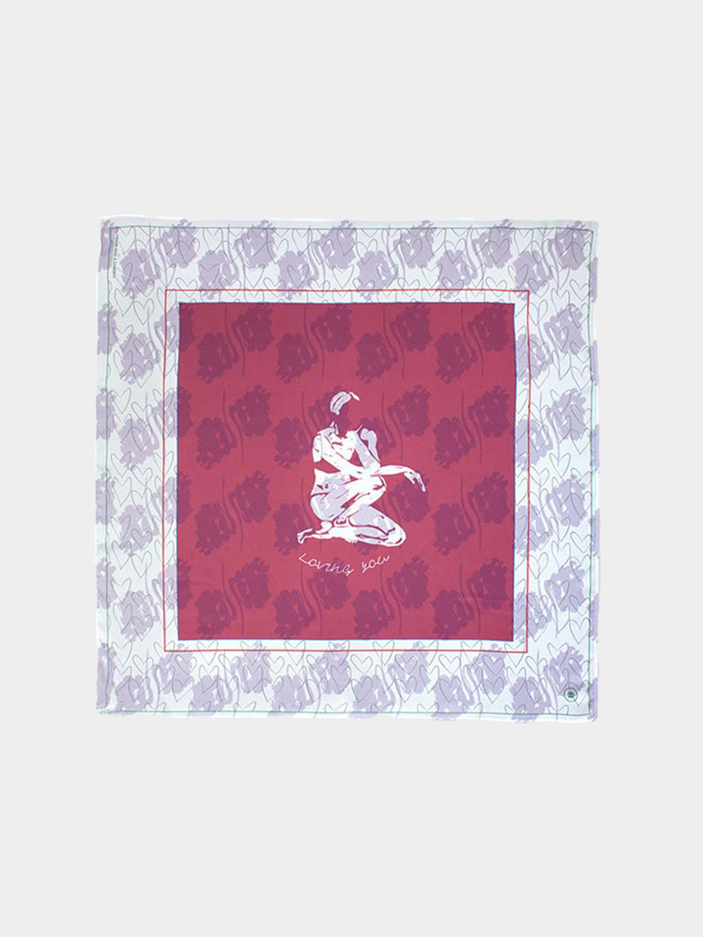 Gardenia Purple Scarf