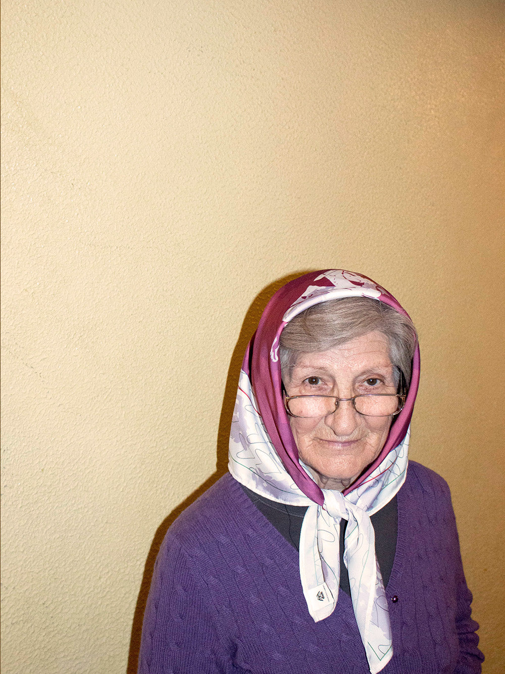 Gardenia Purple Scarf