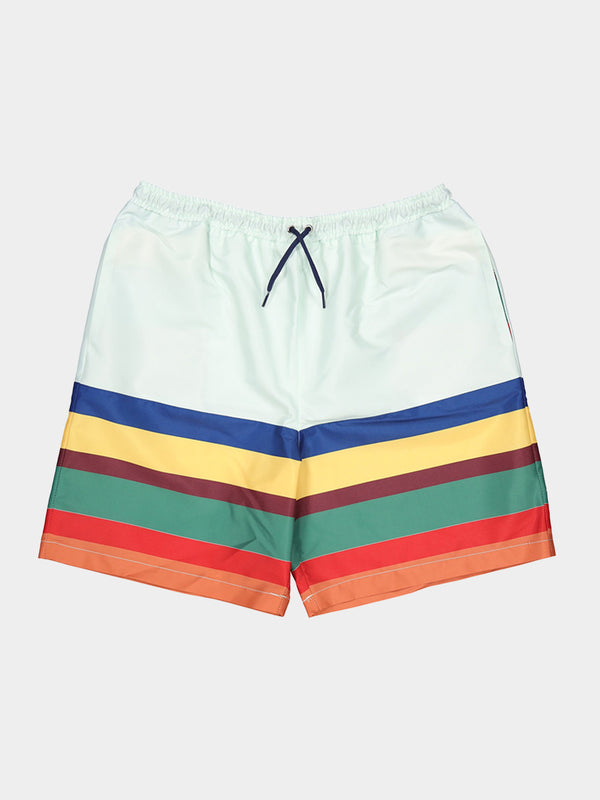 Navaggio Orange Unisex Swim Shorts