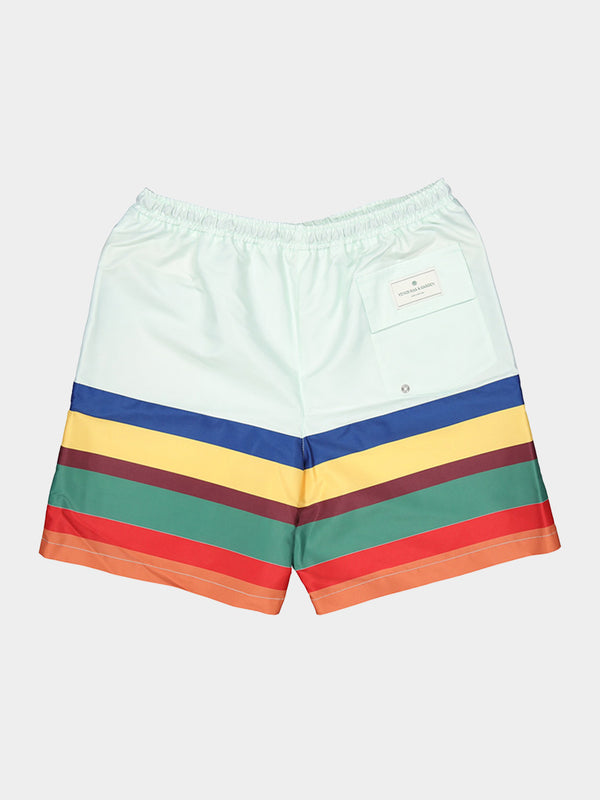 Navaggio Orange Unisex Swim Shorts
