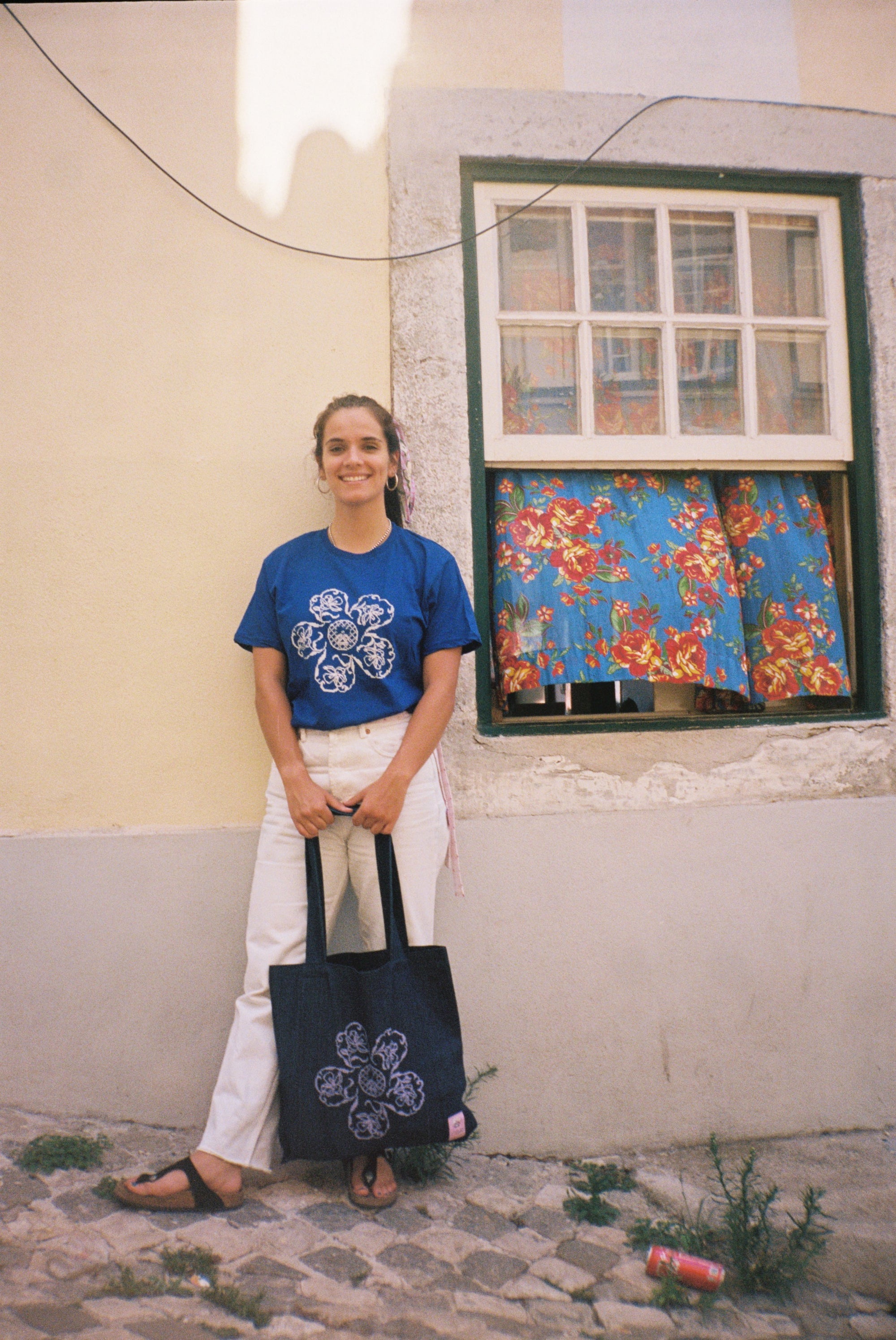 Dark Denim Tote Bag