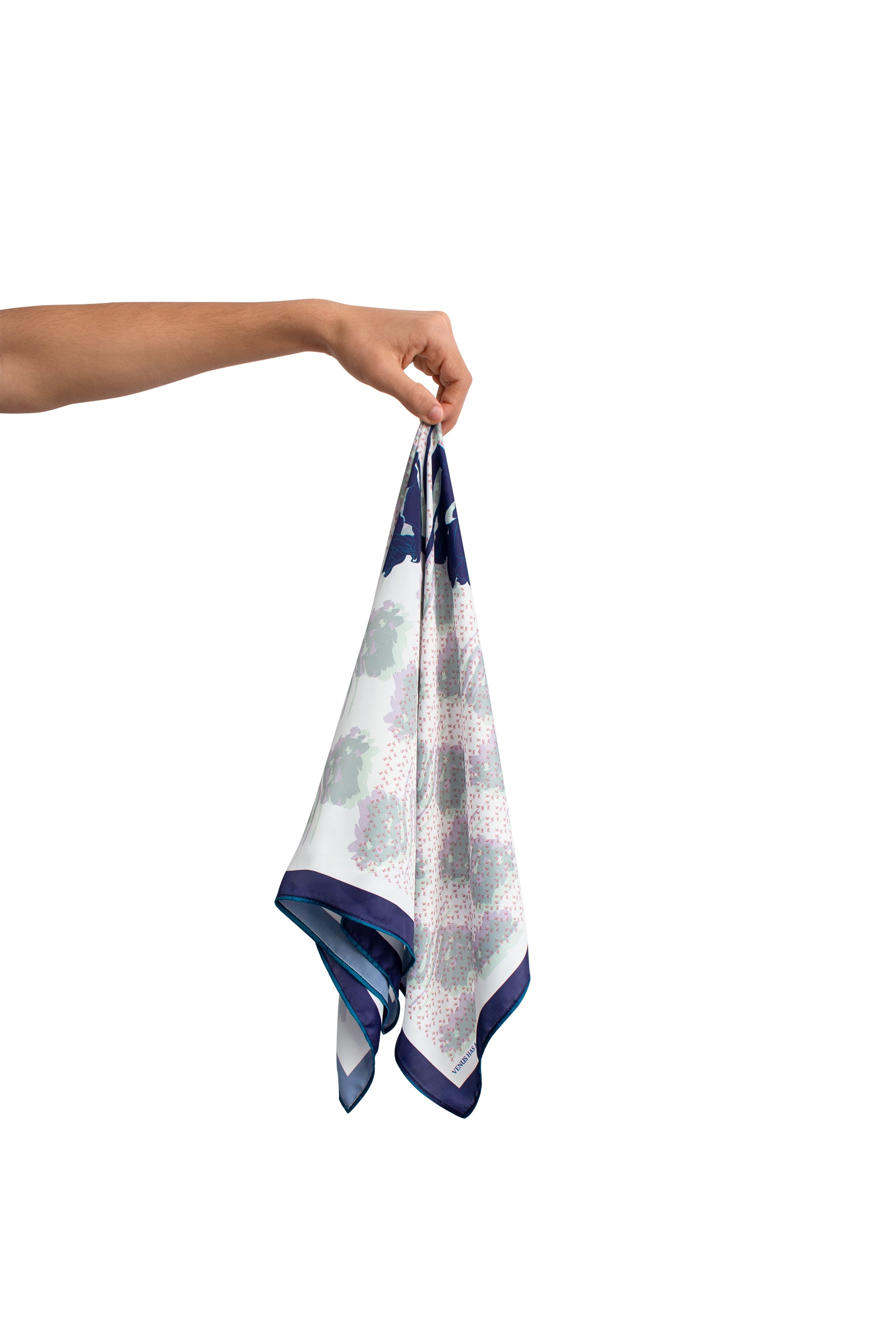 Gardenia Blue Scarf
